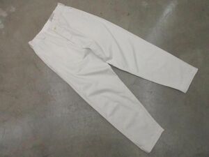 YAECA ヤエカ 15656 無地 テーパード パンツ size29/白 ■◇◎