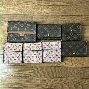 ルイヴィトン　LOUISVUITTON 財布　ポーチ　7点まとめ売りモノグラム 折り財布 