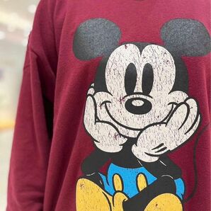 【新品未使用】 THE SHINZONE MICKEY SWEAT スウェット　ボルドー　即日発送