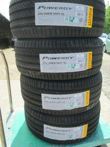 正規輸入品　未使用品　【送料無料】 2022年製 　PIRELLI POWERGY　パワジー 　245/45R18 100Y XL 4本セット