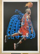 #009 DEATH NYC 世界限定ポスター 現代アート ポップアート マイケルジョーダン ブルズ NBA AIR JORDAN 草間彌生 かぼちゃ_画像2