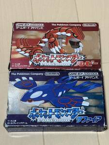 GBA ポケットモンスター ルビー サファイア 中古箱付セット