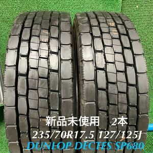 MC684-405★New item未使用　DUNLOP DECTES SP680 ミックス オールシーズン 235/70R17.5 127/125J Tires 2本