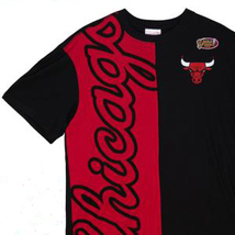 【新品】ミッチェル アンド ネス XLサイズ シカゴ・ブルズ NBA バスケットボール Tシャツ ブラック レッド MITCHELL&NESS Black Red _画像2