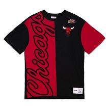 【新品】ミッチェル アンド ネス XLサイズ シカゴ・ブルズ NBA バスケットボール Tシャツ ブラック レッド MITCHELL&NESS Black Red _画像1