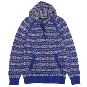 * beautiful goods * Comme des Garcons Homme COMME DES GARCONS HOMME nordic knitted Parker men's blue sizeS HK-N010 2013SS AD2012 [Y03027]