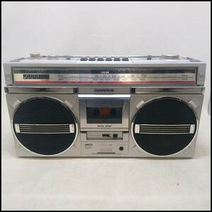 *SANYO Sanyo audio equipment radio cassette radio-cassette MR-X830 radio reception / cassette reproduction OK damage have present condition goods *C3009