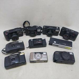 ◆コンパクトフィルムカメラ 10台まとめ売り Canon Konica MINOLTA FUJIFILM CHINON FUJICA 部品取り ジャンク◆C2540