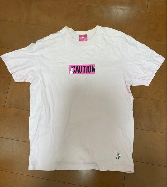 Tシャツ CAUTION ロゴ エフアールツー