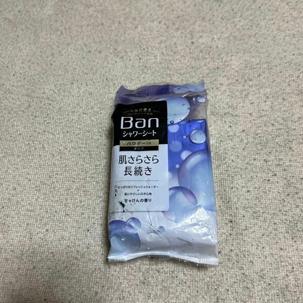 Ban (バン) 爽感さっぱりシャワーシート パウダーinタイプ せっけんの香り 36枚 (x 1)