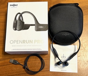 Shokz／OpenRun Pro S810 骨伝導ワイヤレスヘッドホン　ブラック