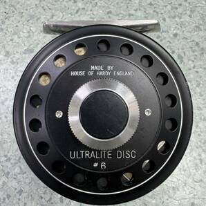 UU240 絶版品 HOUSE OF HARDY #6 ULTRALITE DISC フライリール フライフィッシング ハーディ ウルトラライト ディスク 専用ポーチ付 DAR の画像2