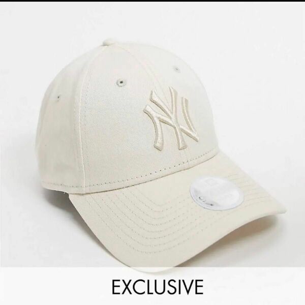 【海外限定色】NEW ERA ニューエラ NY キャップ オフホワイト