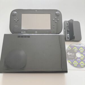 WiiU 32GB 黒 本体/ゲームパッド/充電スタンド/スプラトゥーン(パッケージ無し)