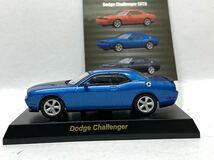 希少　京商　1/64 USAスポーツカーコレクション　ダッジ　チャレンジャー　SRT8 DODGE challenger ブルー_画像2