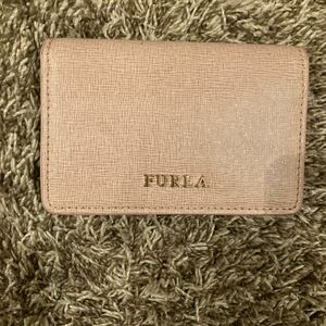 【格安】FURLA 名刺入れ ピンク レザー 