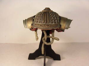  old [ change helmet helmet rare article ] inspection ) life-size armour armour armor plume Sengoku era armor antique 