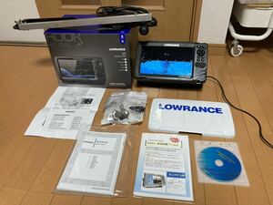 LOWRANCE ローランス 魚群探知機 HOOK REVEAL フックリビール9 トリプルショット振動子　中古品