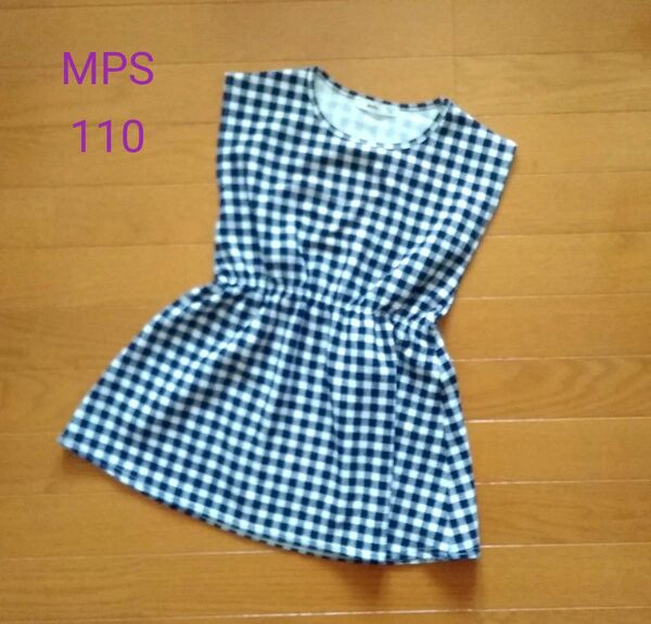110cm♪MPS ワンピース チェック ギンガムチェック
