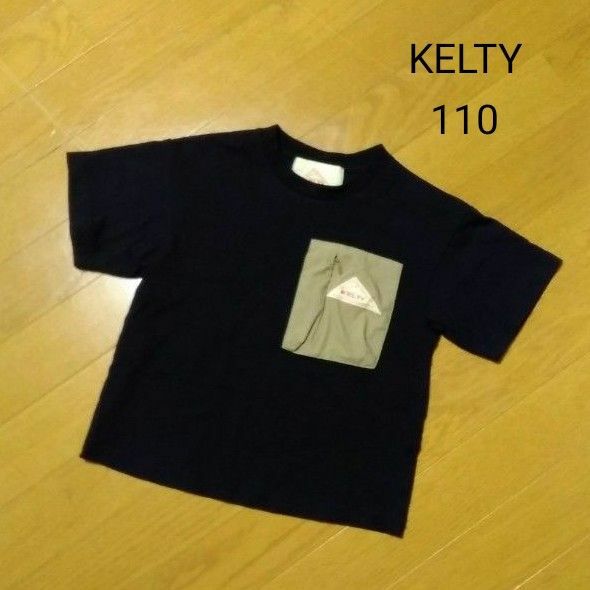 110cm☆THE SHOP TK KELTY コラボ Tシャツ トップス ブラック