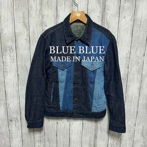BLUE BLUE アシンメトリーデニムジャケット！日本製！雰囲気◎