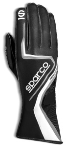 SPARCO（スパルコ） カートグローブ RECORD ブラックxグレー Mサイズ 外縫い 調整ストラップ シリコングリップ