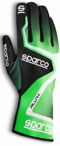 SPARCO（スパルコ） カートグローブ RUSH グリーン Lサイズ 内縫い シリコングリップ