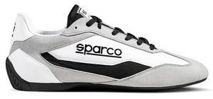 SPARCO（スパルコ） ドライビングシューズ S-DRIVE（ホワイトxブラック）42サイズ（27.0cm）