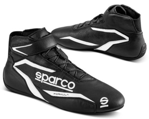 SPARCO（スパルコ） レーシングシューズ FORMULA ブラックxホワイト 42サイズ（27.0cm）FIA 8856-2018