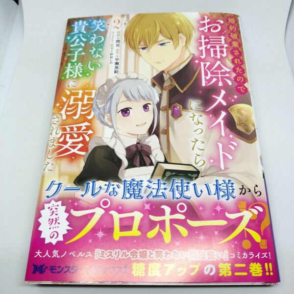 婚約破棄されたのでお掃除メイドになったら笑わない貴公子様に溺愛されました　２ （モンスターコミックスｆ） 