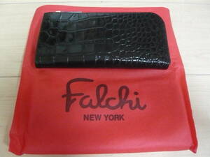 送料無料　新品 Falchi New York ファルチニューヨーク クロコ 型押し 財布