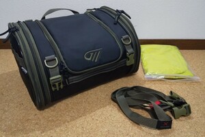  used beautiful goods goldwin touring rear bag 23 GSM27003 black / olive GOLDWIN seat bag capacity changeable type Tanax Daytona 