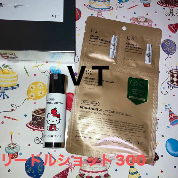 VT リードルショット 300 コンパクトサイズ　10ml 公式購入正規品　針美容液　スリーステップシートマスク