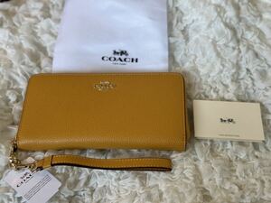 170 新品 COACH コーチ 長財布 ラウンドファスナー C4451