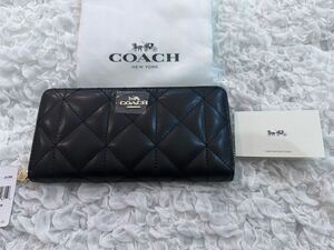 178 新品 COACH コーチ 長財布 ラウンドファスナー F53637