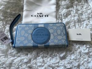 131 新品 COACH コーチ 長財布 ラウンドファスナー C9073