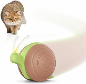 Cheerble 猫おもちゃ 自動 スピードカタツムリ 猫玩具 猫用おもちゃ 自動滑走 全方向に転がる 2モード搭載 急速充電式
