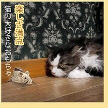 猫のネズミのおもちゃ 天然の麻材料 ネズミと魚と小鳥いぐるみ 猫用玩具 猫遊び 噛むおもちゃ 運動不足解消 ストレス解消 (3個入_画像2