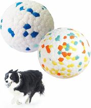 犬おもちゃ 2個入り 犬用ボール 犬噛むおもちゃ、耐久性、安全な非毒性E-TPU材料製、歯のクリーニング、弾力性、洗える、きれいに_画像1