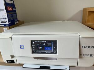 プリンター　EPSON　EP-807AW　スキャナー　エプソン 白　インクジェットプリンター カラリオ ホワイト 