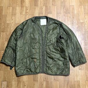 〜80s M-65 COLD WEATHER LINER キルティング オリーブ Mサイズ 古着 ミリタリー 米軍