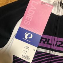 新品 未使用 日本製 PEARL iZUMi サイクルジャージ 黒 白 紫 Sサイズ パールイズミ_画像2