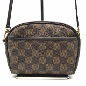 1円 良品 LOUISVUITTON ルイヴィトン ダミエ イパネマ ポシェット 2WAY ミニ ショルダー バッグ ブラウン a2891