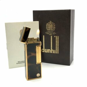1 иен хорошая вещь Dunhill Dunhill газовая зажигалка мрамор рисунок Gold дым . товары курение . надеты огонь хороший a2590