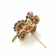 1円 美品 激レア NINA RICCI ニナリッチ グリポア クローバー ブローチ アクセサリー m12912_画像6