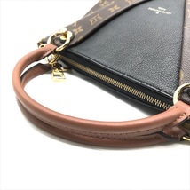 美品 LOUISVUITTON ルイヴィトン モノグラム V トート BB 2WAY ショルダー ハンド バッグ ブラック ブラウン a3576_画像6