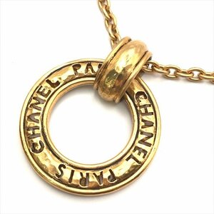 1 jpy superior article CHANEL Chanel Circle Vintage chain necklace Gold k2151