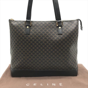 美品 CELINE セリーヌ ブラックマカダム トート バッグ ブラック レディース k1622