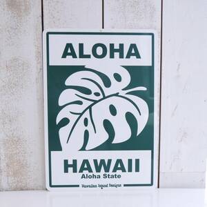 ★ハワイアン雑貨★ハワイ サインボード／ALOHA／モンステラ／HAWAII＜ALOHA＞