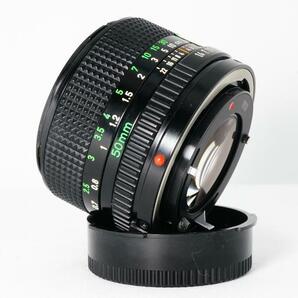 【傑作レンズ】動作◎ Canon New FD 50mm F1.4 フード付き オールドレンズ キャノンの画像8